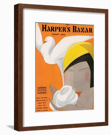 Harper's Bazaar, August 1929-null-Framed Art Print