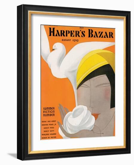 Harper's Bazaar, August 1929-null-Framed Art Print