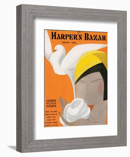 Harper's Bazaar, August 1929-null-Framed Premium Giclee Print