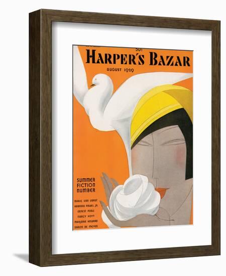 Harper's Bazaar, August 1929-null-Framed Premium Giclee Print