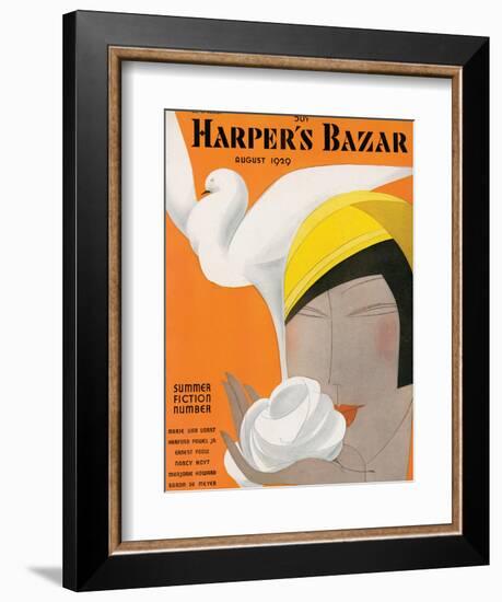 Harper's Bazaar, August 1929-null-Framed Premium Giclee Print