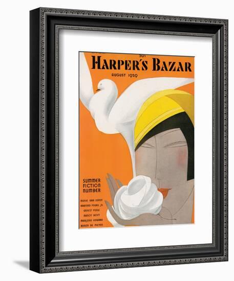 Harper's Bazaar, August 1929-null-Framed Premium Giclee Print