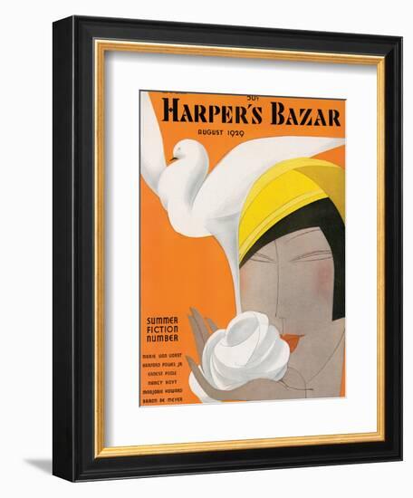 Harper's Bazaar, August 1929-null-Framed Premium Giclee Print