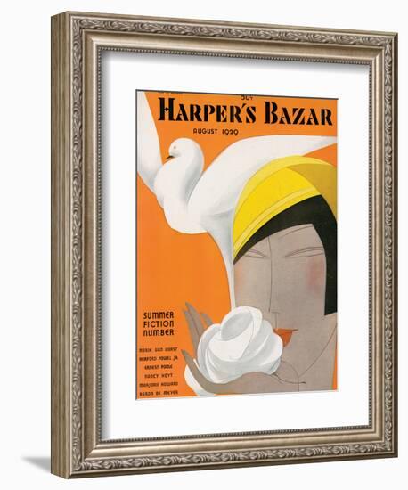 Harper's Bazaar, August 1929-null-Framed Art Print