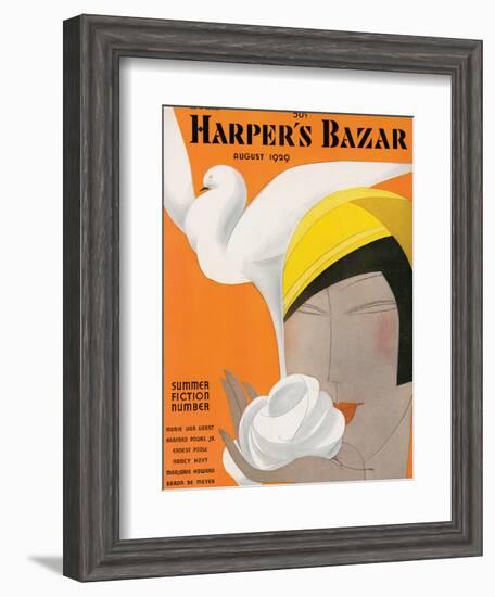 Harper's Bazaar, August 1929-null-Framed Art Print