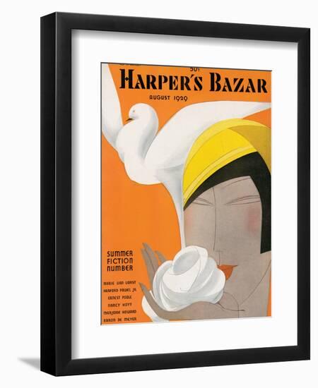 Harper's Bazaar, August 1929-null-Framed Art Print