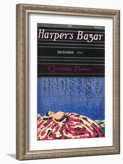 Harper's Bazaar, December 1923-null-Framed Premium Giclee Print