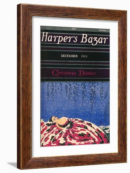 Harper's Bazaar, December 1923-null-Framed Premium Giclee Print