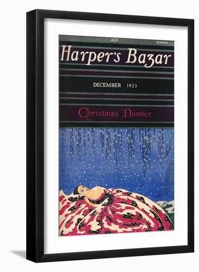 Harper's Bazaar, December 1923-null-Framed Premium Giclee Print