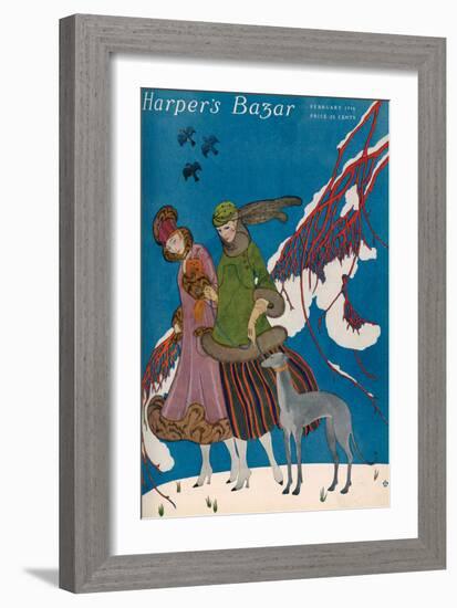 Harper's Bazaar, February 1916-null-Framed Art Print