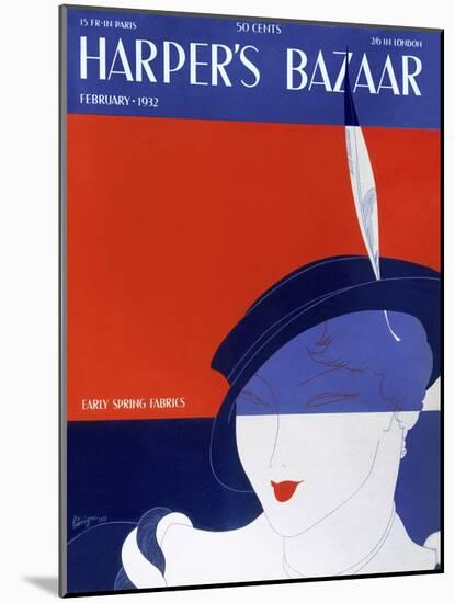 Harper's Bazaar, February 1932-null-Mounted Art Print