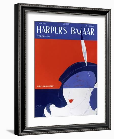 Harper's Bazaar, February 1932-null-Framed Art Print