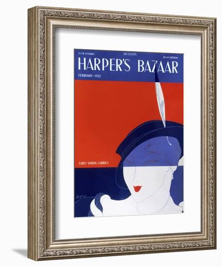 Harper's Bazaar, February 1932-null-Framed Premium Giclee Print