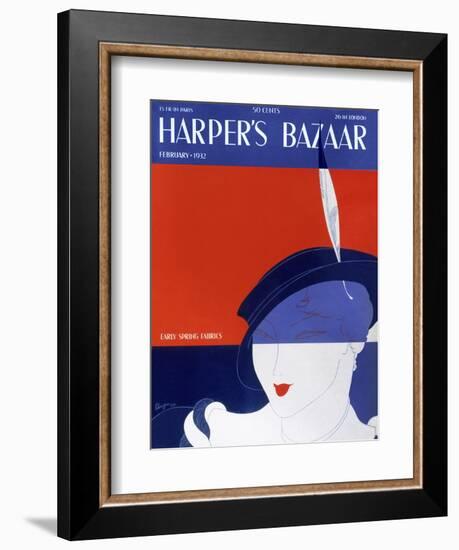 Harper's Bazaar, February 1932-null-Framed Premium Giclee Print