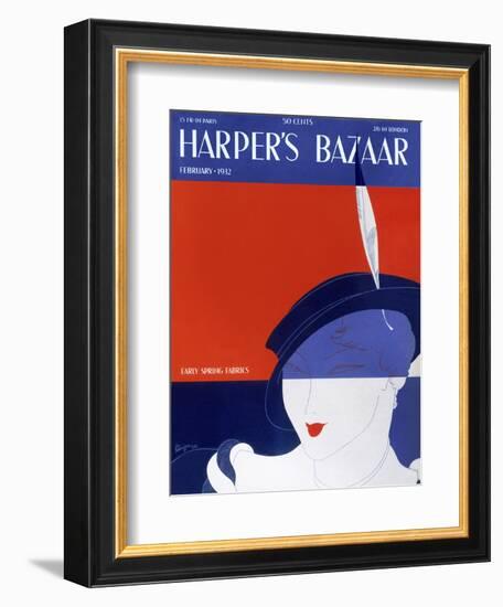 Harper's Bazaar, February 1932-null-Framed Premium Giclee Print