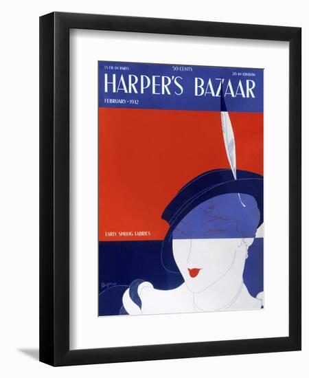 Harper's Bazaar, February 1932-null-Framed Art Print