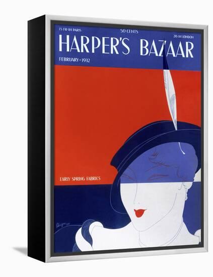 Harper's Bazaar, February 1932-null-Framed Stretched Canvas