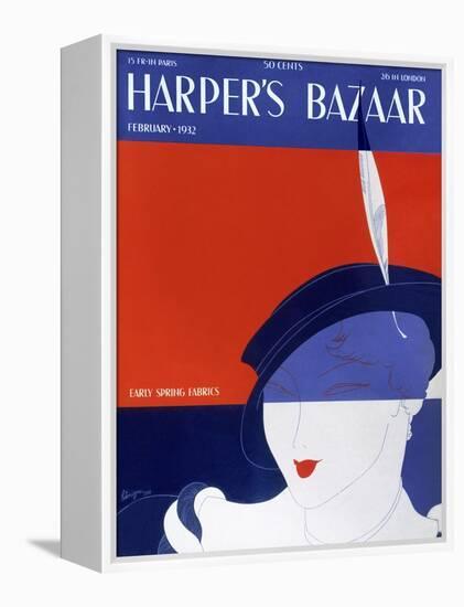 Harper's Bazaar, February 1932-null-Framed Stretched Canvas