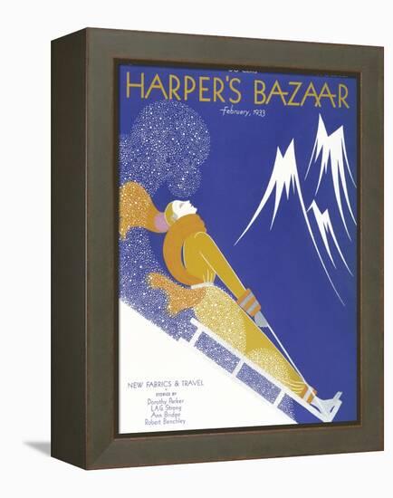 Harper's Bazaar, February 1933-null-Framed Stretched Canvas