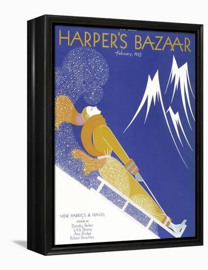 Harper's Bazaar, February 1933-null-Framed Stretched Canvas