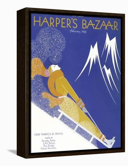 Harper's Bazaar, February 1933-null-Framed Stretched Canvas