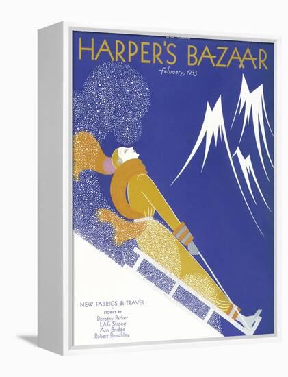 Harper's Bazaar, February 1933-null-Framed Stretched Canvas