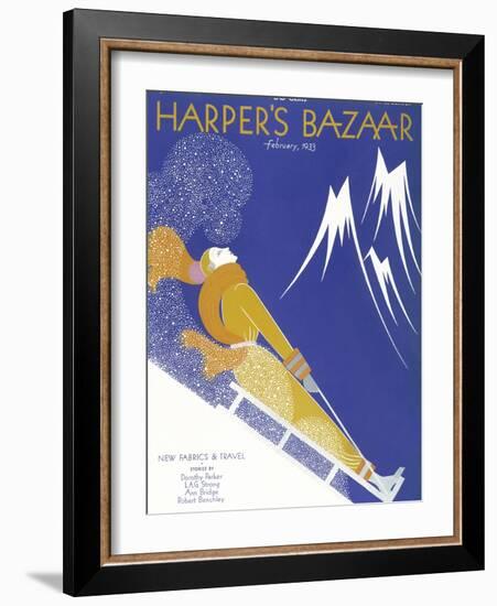 Harper's Bazaar, February 1933-null-Framed Art Print