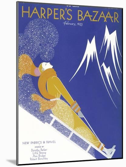 Harper's Bazaar, February 1933-null-Mounted Art Print