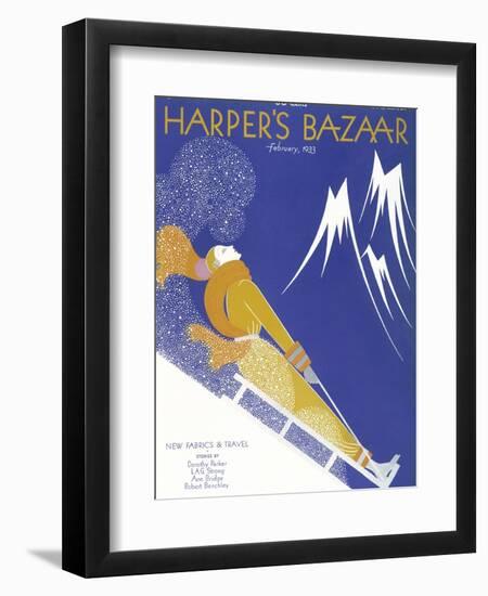 Harper's Bazaar, February 1933-null-Framed Art Print