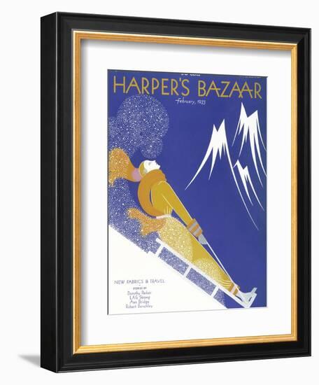 Harper's Bazaar, February 1933-null-Framed Art Print