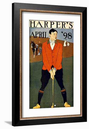 Harper's Bazaar, Golfer-null-Framed Giclee Print