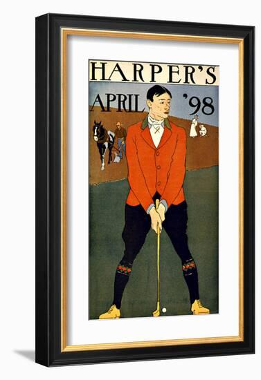 Harper's Bazaar, Golfer-null-Framed Giclee Print