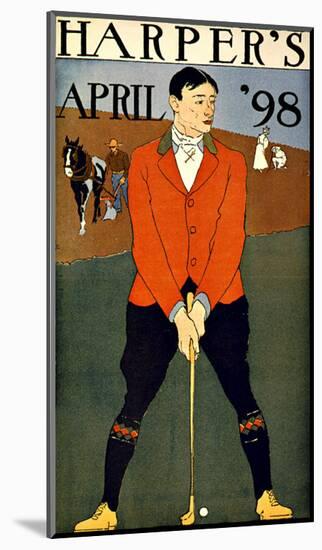 Harper's Bazaar, Golfer-null-Mounted Giclee Print