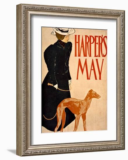 Harper's Bazaar, Greyhound-Edward Penfield-Framed Giclee Print