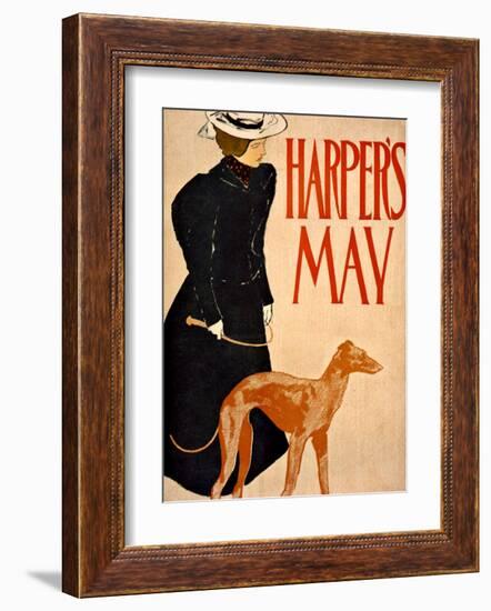 Harper's Bazaar, Greyhound-Edward Penfield-Framed Giclee Print