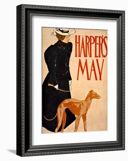 Harper's Bazaar, Greyhound-Edward Penfield-Framed Giclee Print