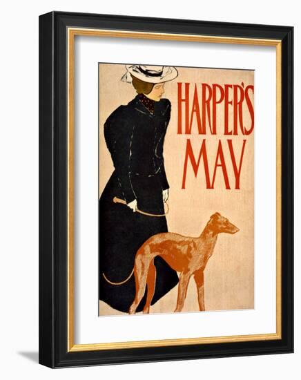 Harper's Bazaar, Greyhound-Edward Penfield-Framed Giclee Print