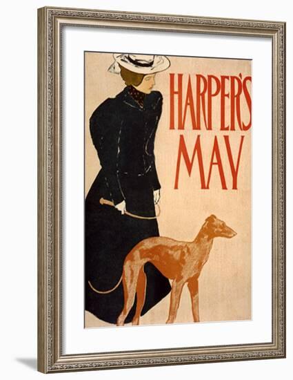 Harper's Bazaar, Greyhound-Edward Penfield-Framed Giclee Print