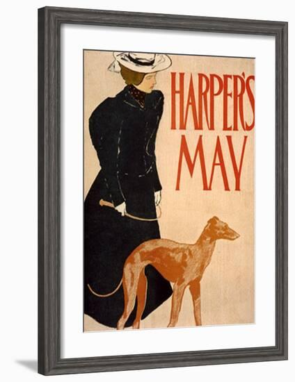 Harper's Bazaar, Greyhound-Edward Penfield-Framed Giclee Print