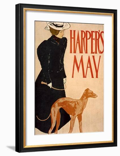 Harper's Bazaar, Greyhound-Edward Penfield-Framed Giclee Print