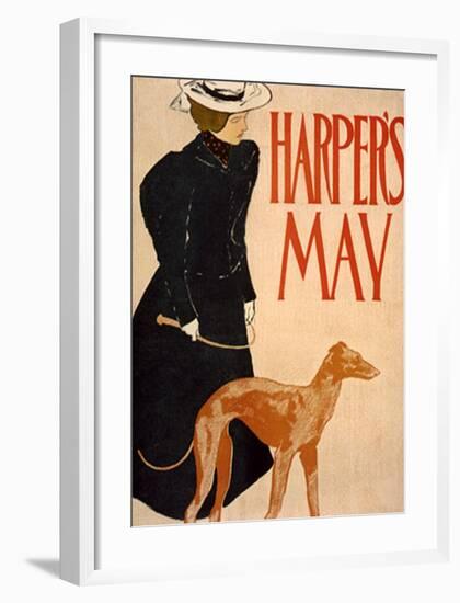 Harper's Bazaar, Greyhound-Edward Penfield-Framed Giclee Print