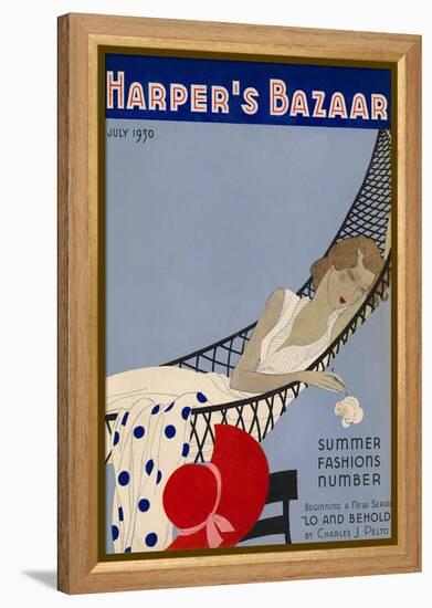 Harper's Bazaar, July 1930-null-Framed Stretched Canvas