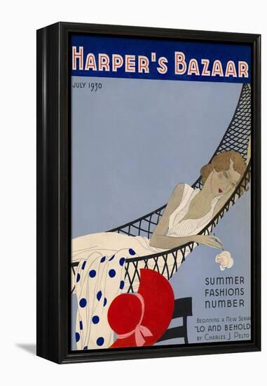 Harper's Bazaar, July 1930-null-Framed Stretched Canvas