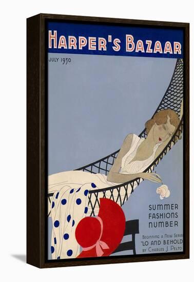 Harper's Bazaar, July 1930-null-Framed Stretched Canvas