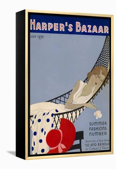 Harper's Bazaar, July 1930-null-Framed Stretched Canvas