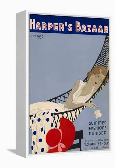 Harper's Bazaar, July 1930-null-Framed Stretched Canvas