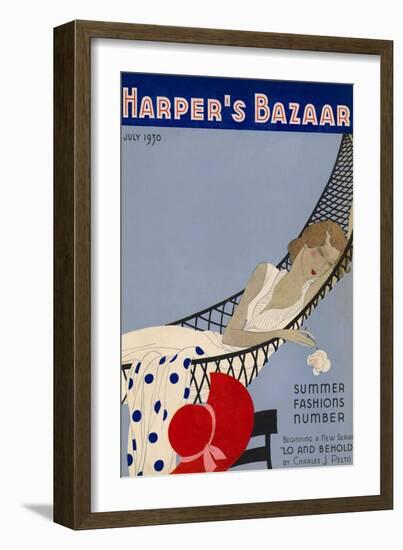 Harper's Bazaar, July 1930-null-Framed Premium Giclee Print