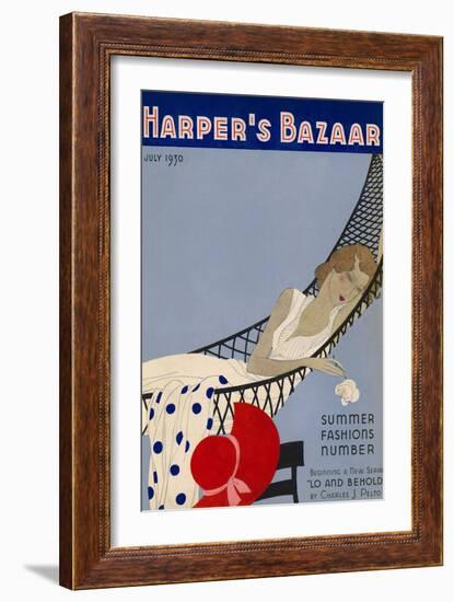 Harper's Bazaar, July 1930-null-Framed Art Print