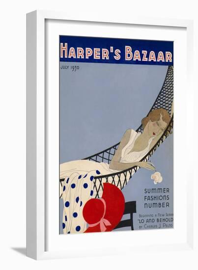 Harper's Bazaar, July 1930-null-Framed Art Print