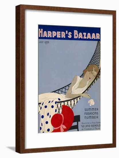 Harper's Bazaar, July 1930-null-Framed Art Print